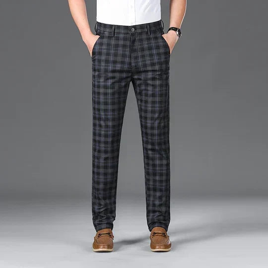 VALENTINI™ | Pantaloni da uomo in cotone a quadri