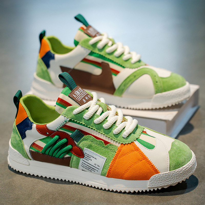 VALENTINI™ | Scarpe da ginnastica retrò a blocchi di colore