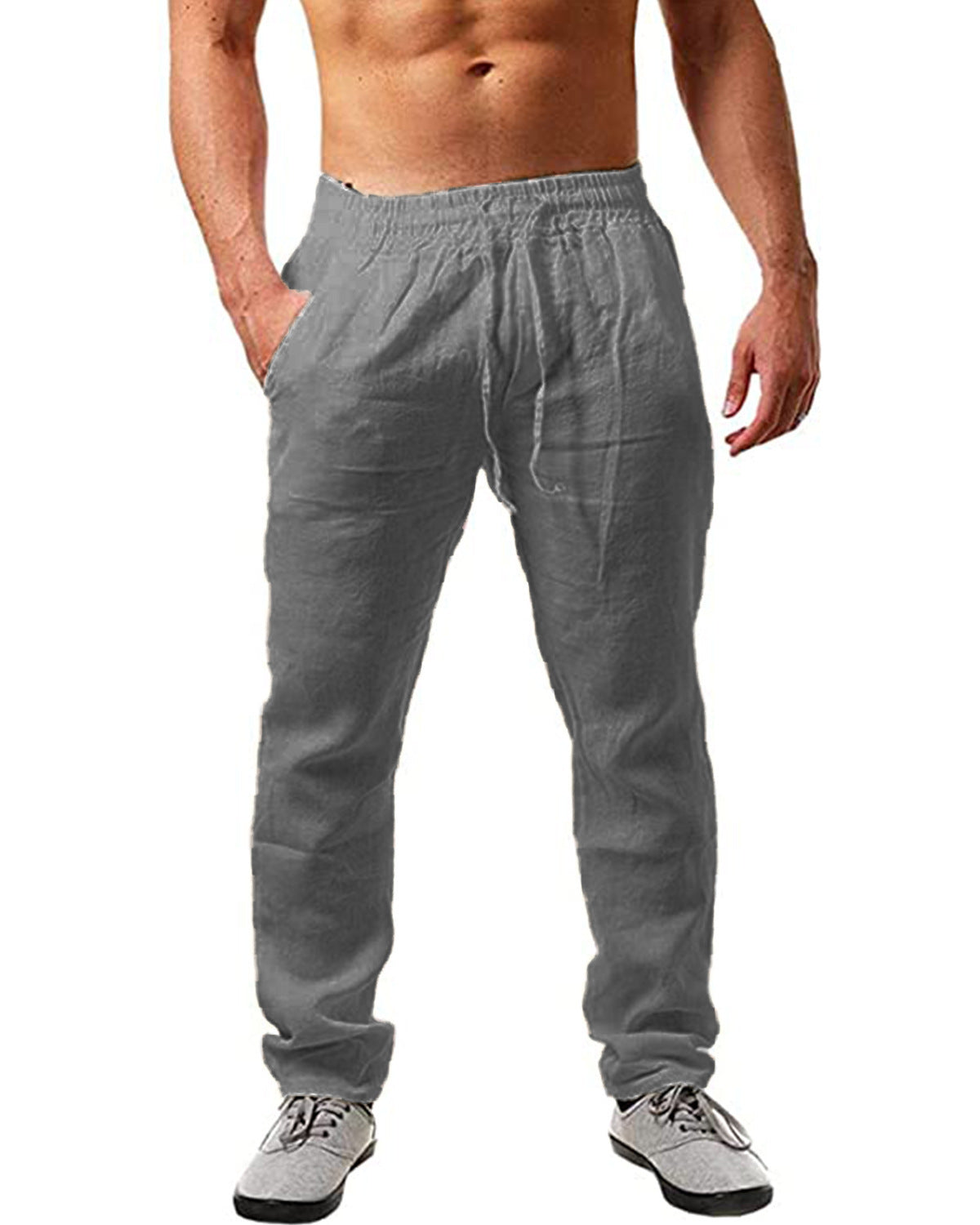 VALENTINI™ | Pantaloni da uomo in lino a gamba dritta