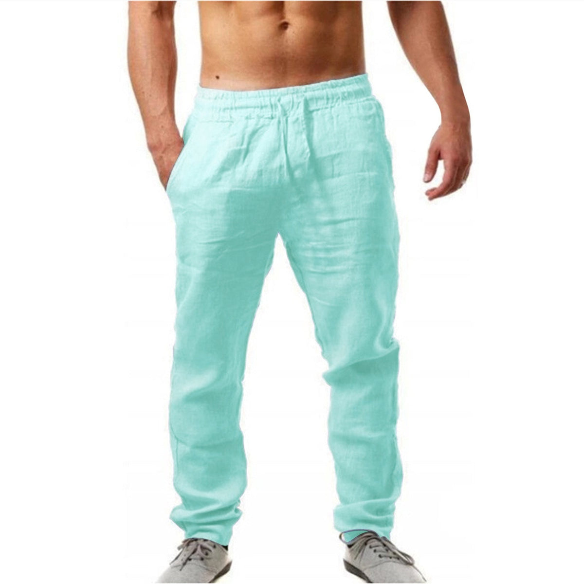 VALENTINI™ | Pantaloni da uomo in lino a gamba dritta