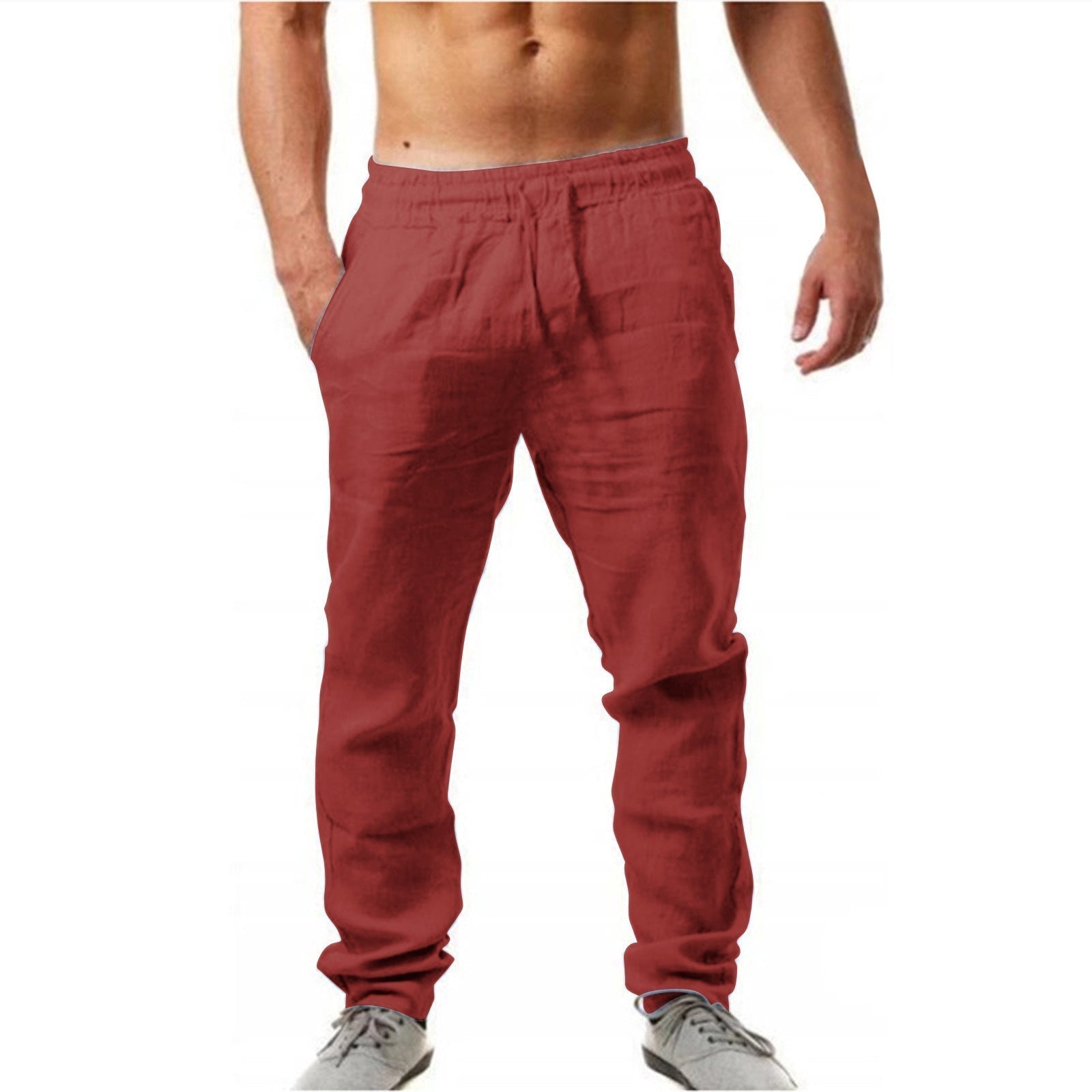VALENTINI™ | Pantaloni da uomo in lino a gamba dritta