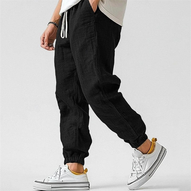 VALENTINI™ | Pantaloni dalla vestibilità ampia in tessuto intrecciato