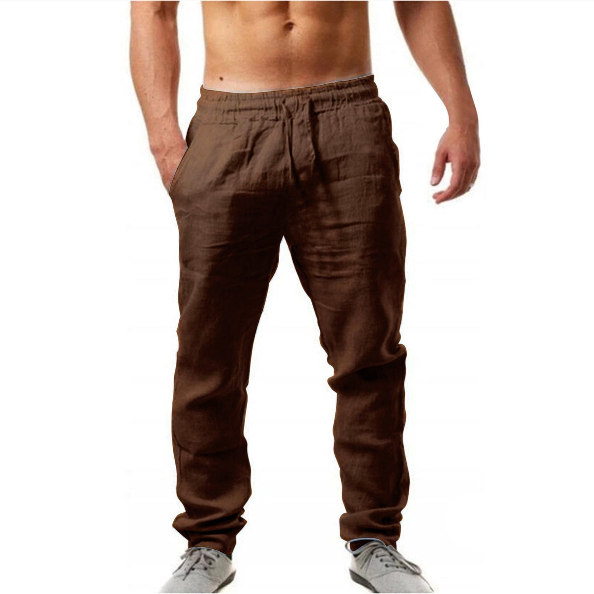 VALENTINI™ | Pantaloni da uomo in lino a gamba dritta