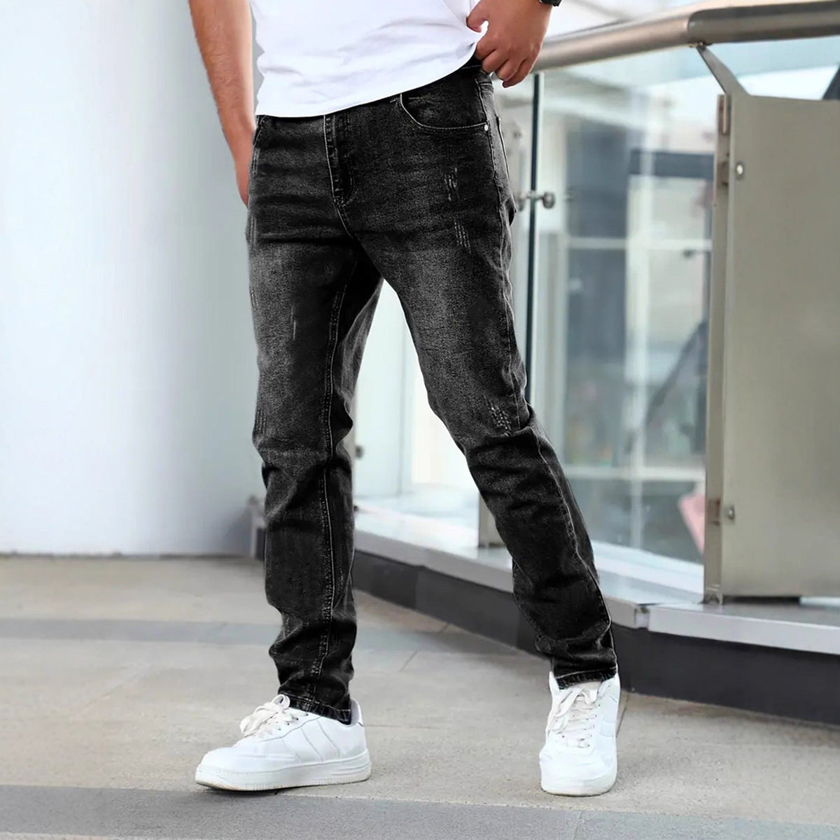 VALENTINI™ | Jeans da uomo in denim lavato