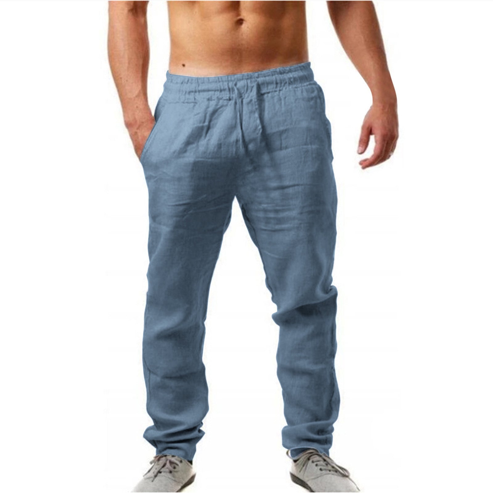 VALENTINI™ | Pantaloni da uomo in lino a gamba dritta