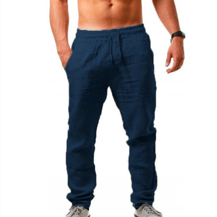 VALENTINI™ | Pantaloni da uomo in lino a gamba dritta