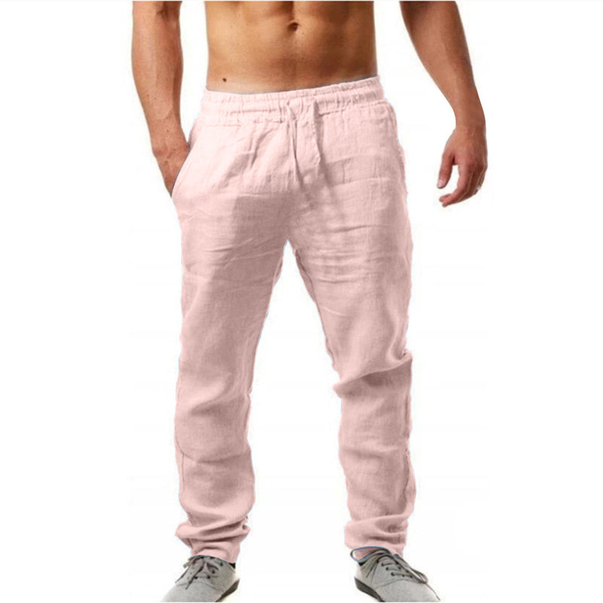 VALENTINI™ | Pantaloni da uomo in lino a gamba dritta