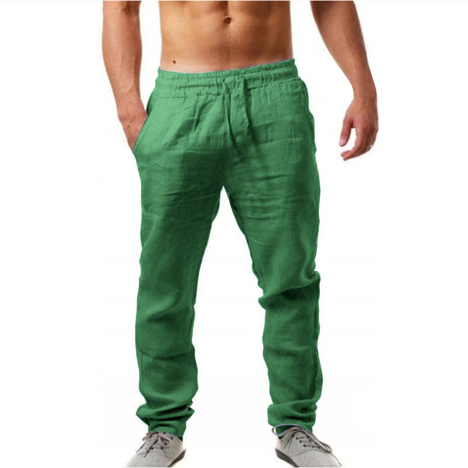 VALENTINI™ | Pantaloni da uomo in lino a gamba dritta