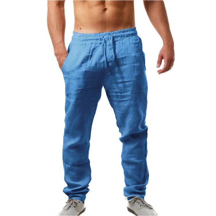 VALENTINI™ | Pantaloni da uomo in lino a gamba dritta