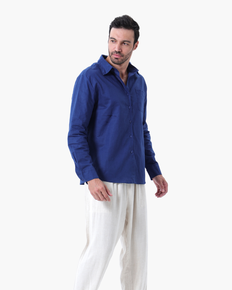 VALENTINI™ | Completo in lino a maniche lunghe