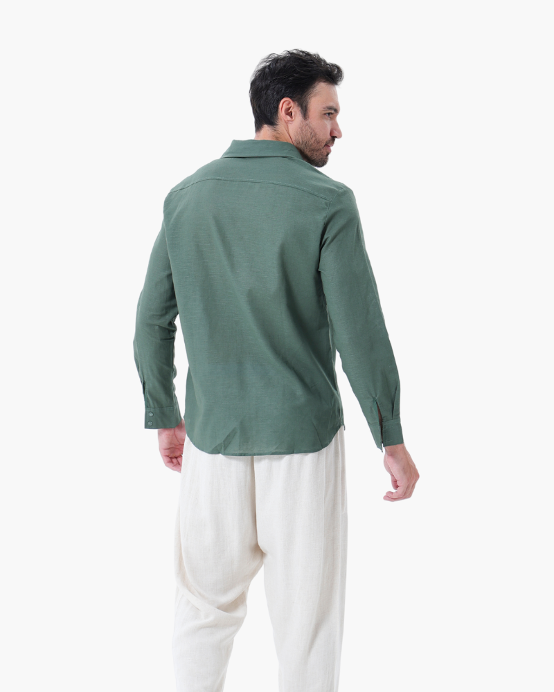 VALENTINI™ | Completo in lino a maniche lunghe