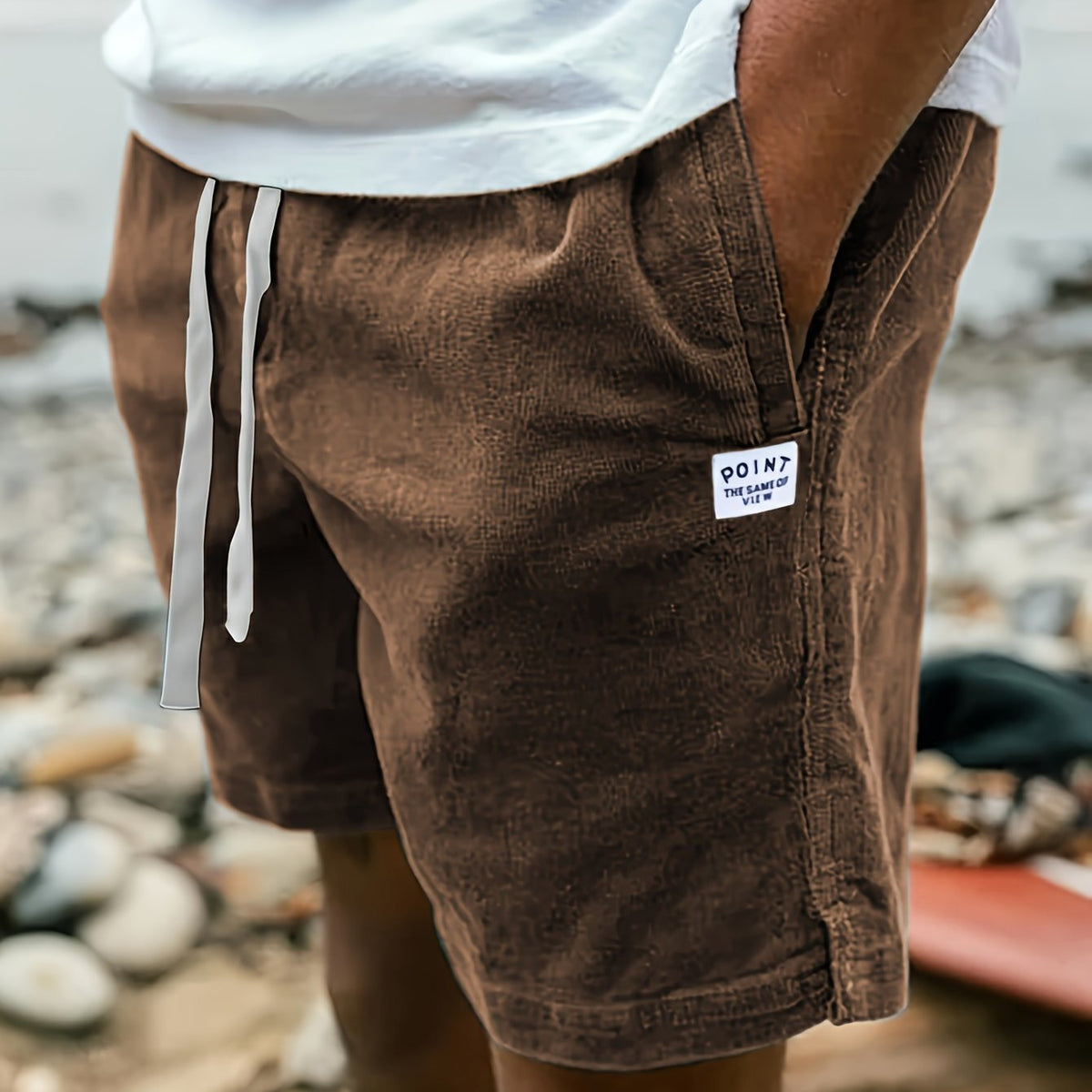 VALENTINI™ | Pantaloncini a costine con cordino
