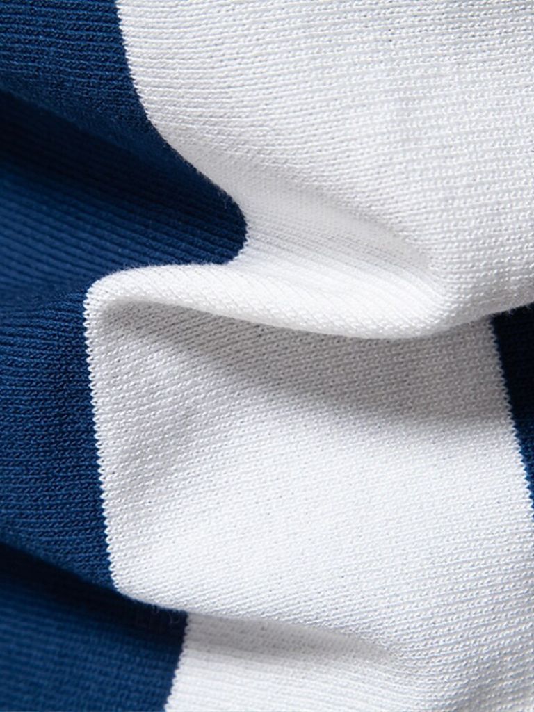 VALENTINI™ | Polo a righe con zip