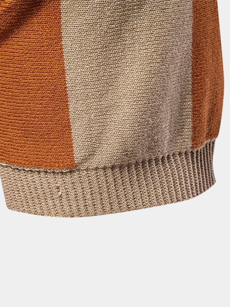 VALENTINI™ | Polo a righe con zip