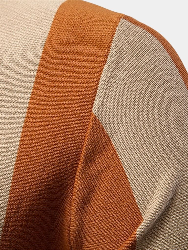 VALENTINI™ | Polo a righe con zip
