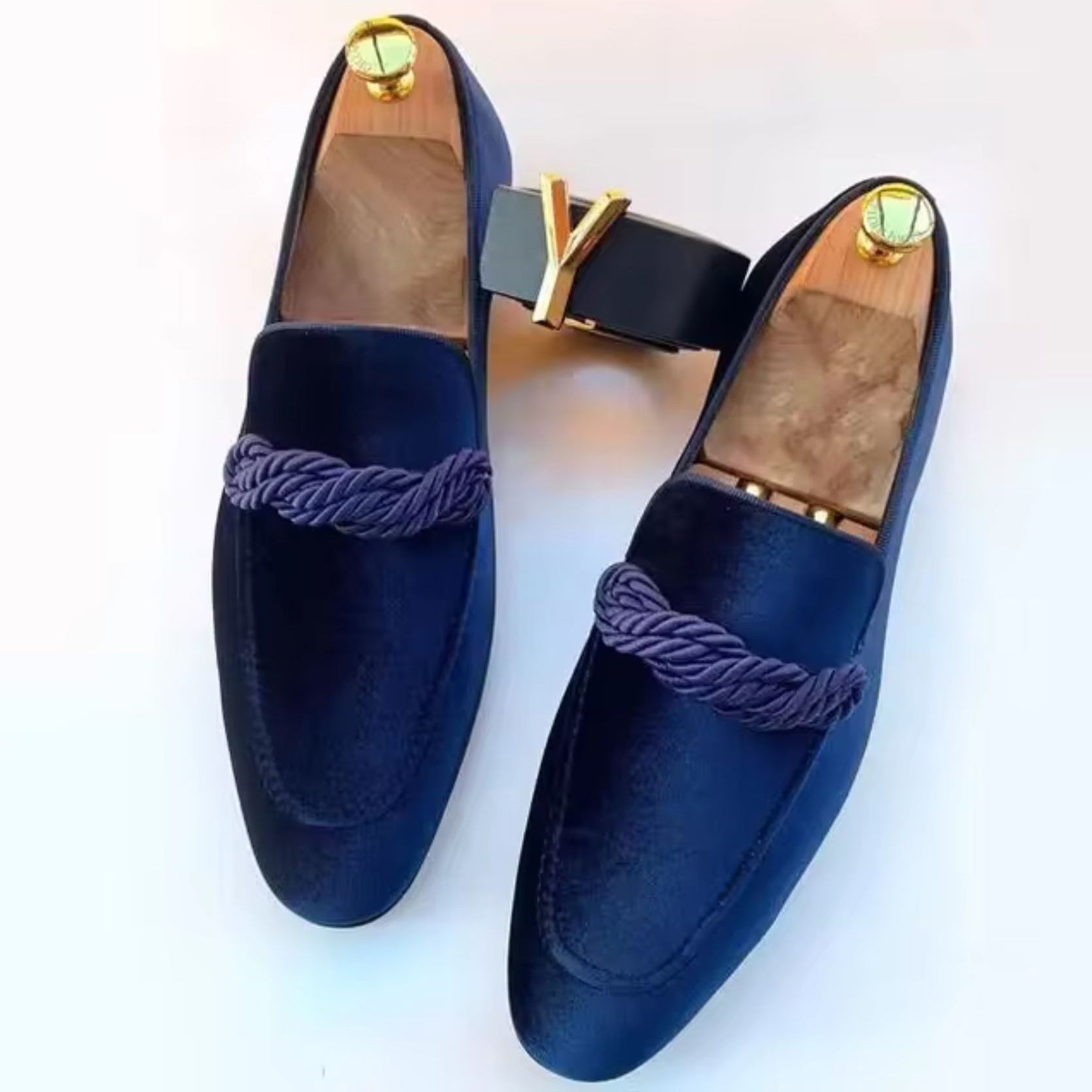VALENTINI™ | Mocassini in pelle scamosciata vegana