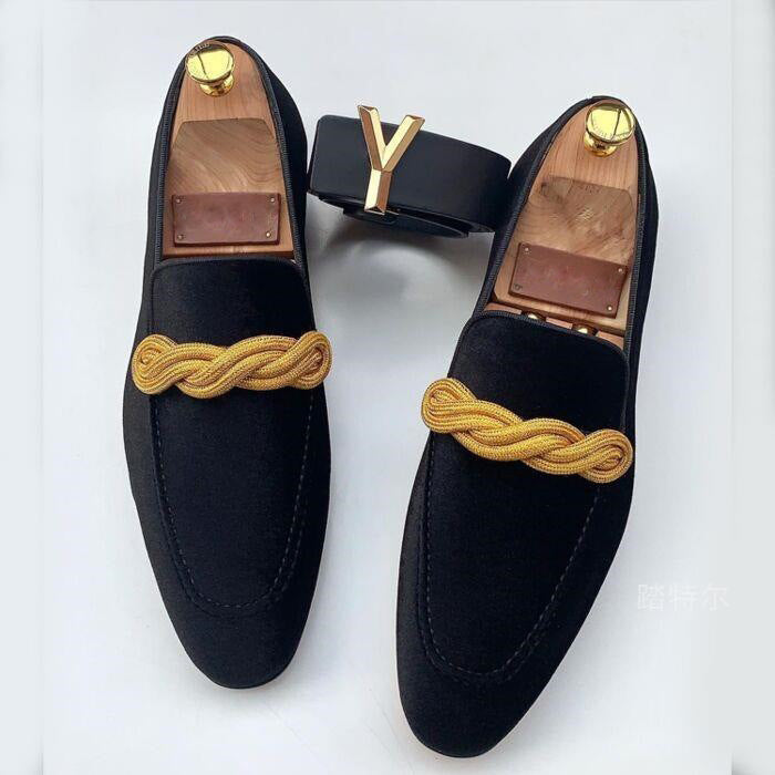 VALENTINI™ | Mocassini in pelle scamosciata vegana