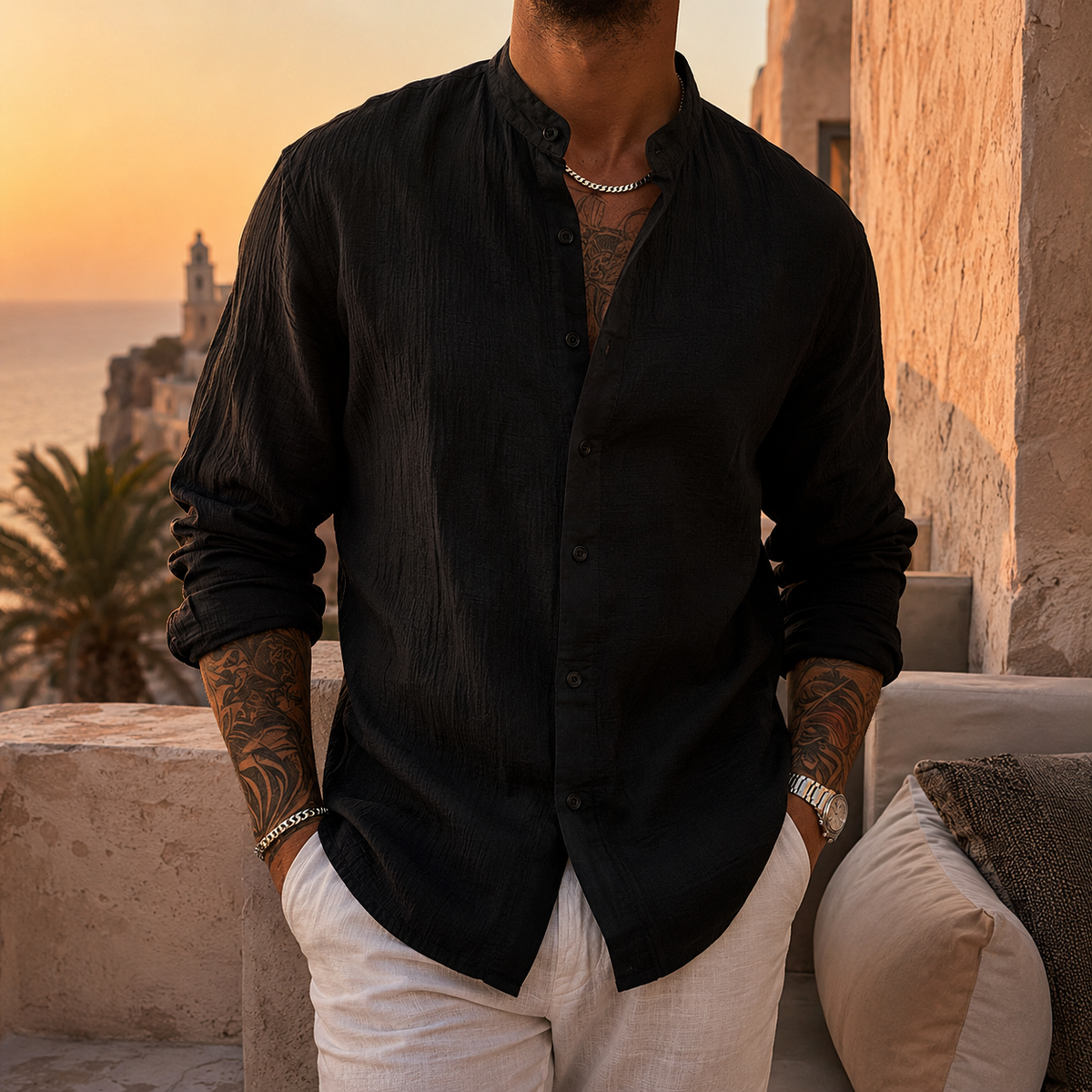 VALENTINI™ | Camicia in misto lino