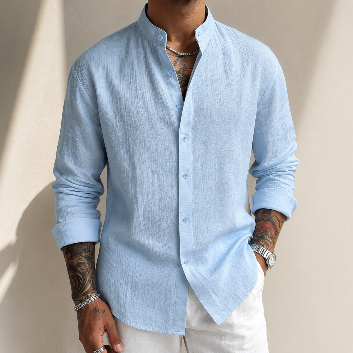 VALENTINI™ | Camicia in misto lino