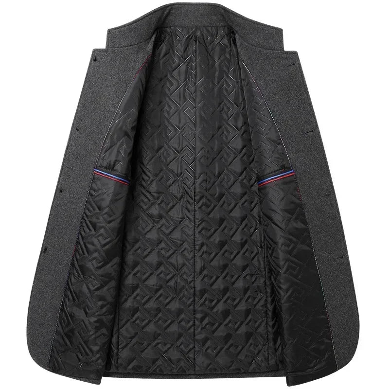 VALENTINI™ | Cappotto lungo in lana al tatto per uomo
