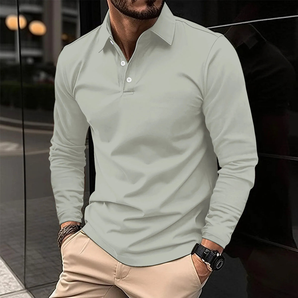 VALENTINI™ | Camicia a maniche lunghe con colletto