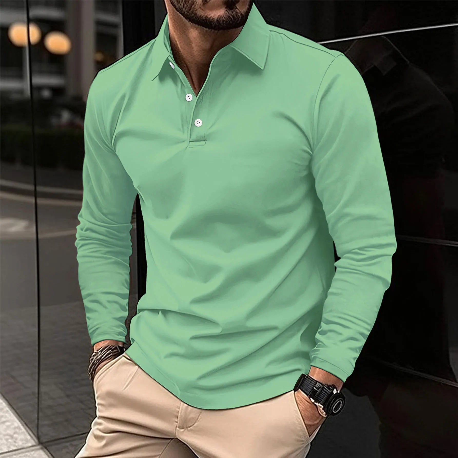 VALENTINI™ | Camicia a maniche lunghe con colletto