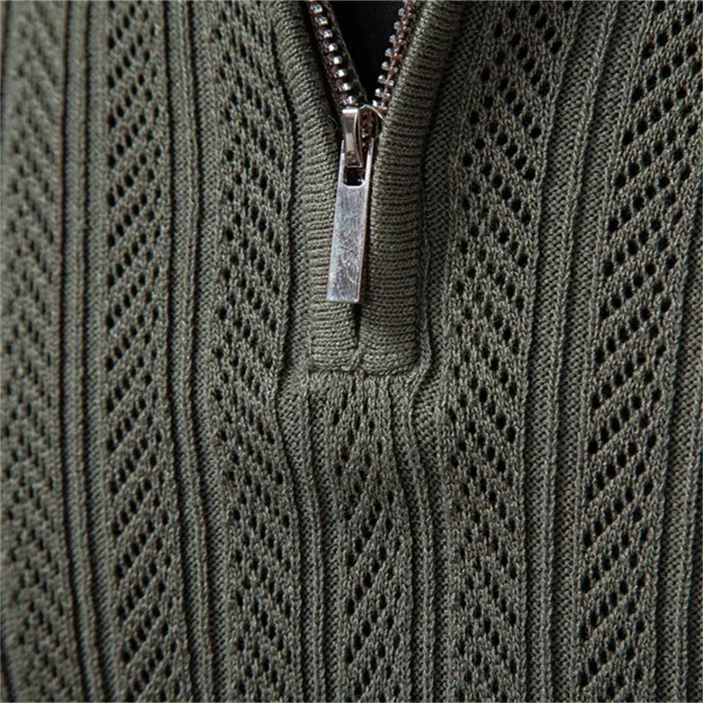 VALENTINI™ | Polo con trama in rilievo