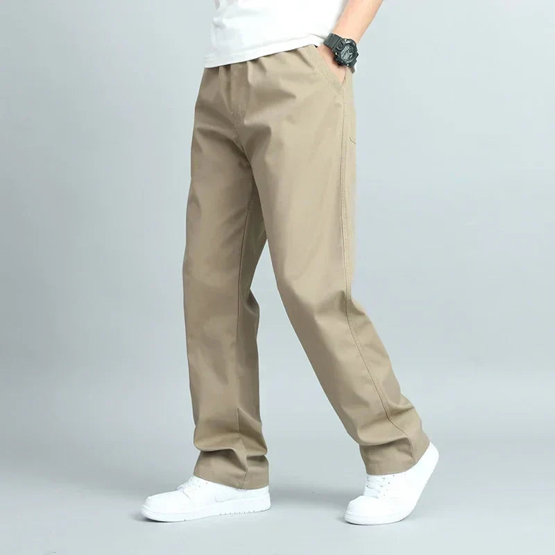 VALENTINI™ | Pantaloni in cotone a gamba dritta