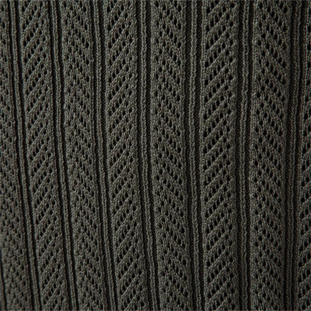 VALENTINI™ | Polo con trama in rilievo