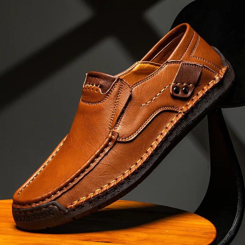 VALENTINI™ | Mocassini slip-on in pelle lucida