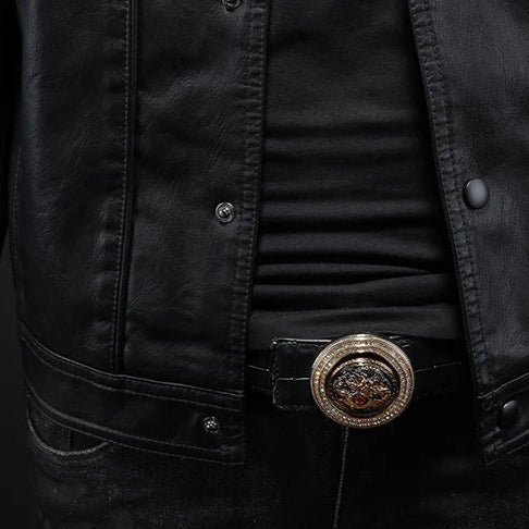 VALENTINI™ | Giacca in pelle da uomo Modern Rider