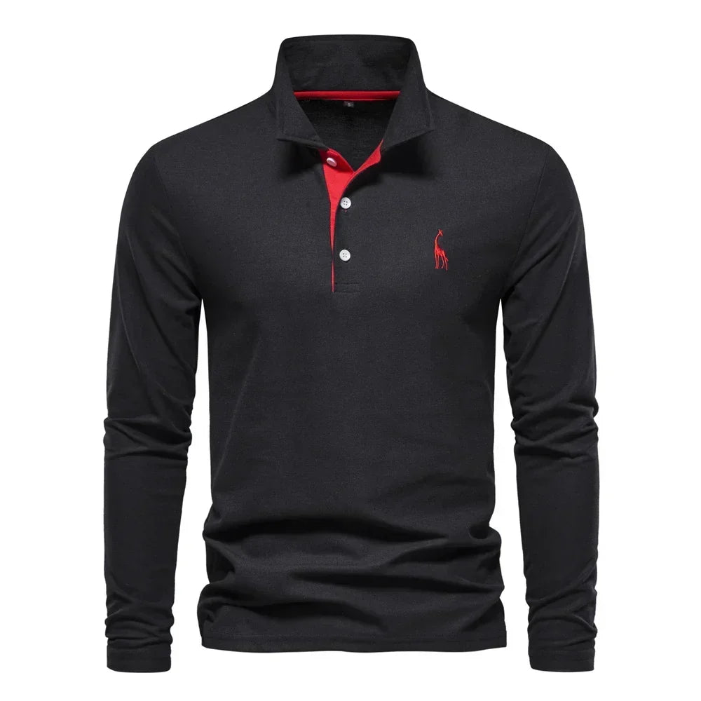 VALENTINI™ | Polo da uomo con logo di cervo