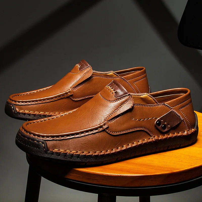 VALENTINI™ | Mocassini slip-on in pelle lucida