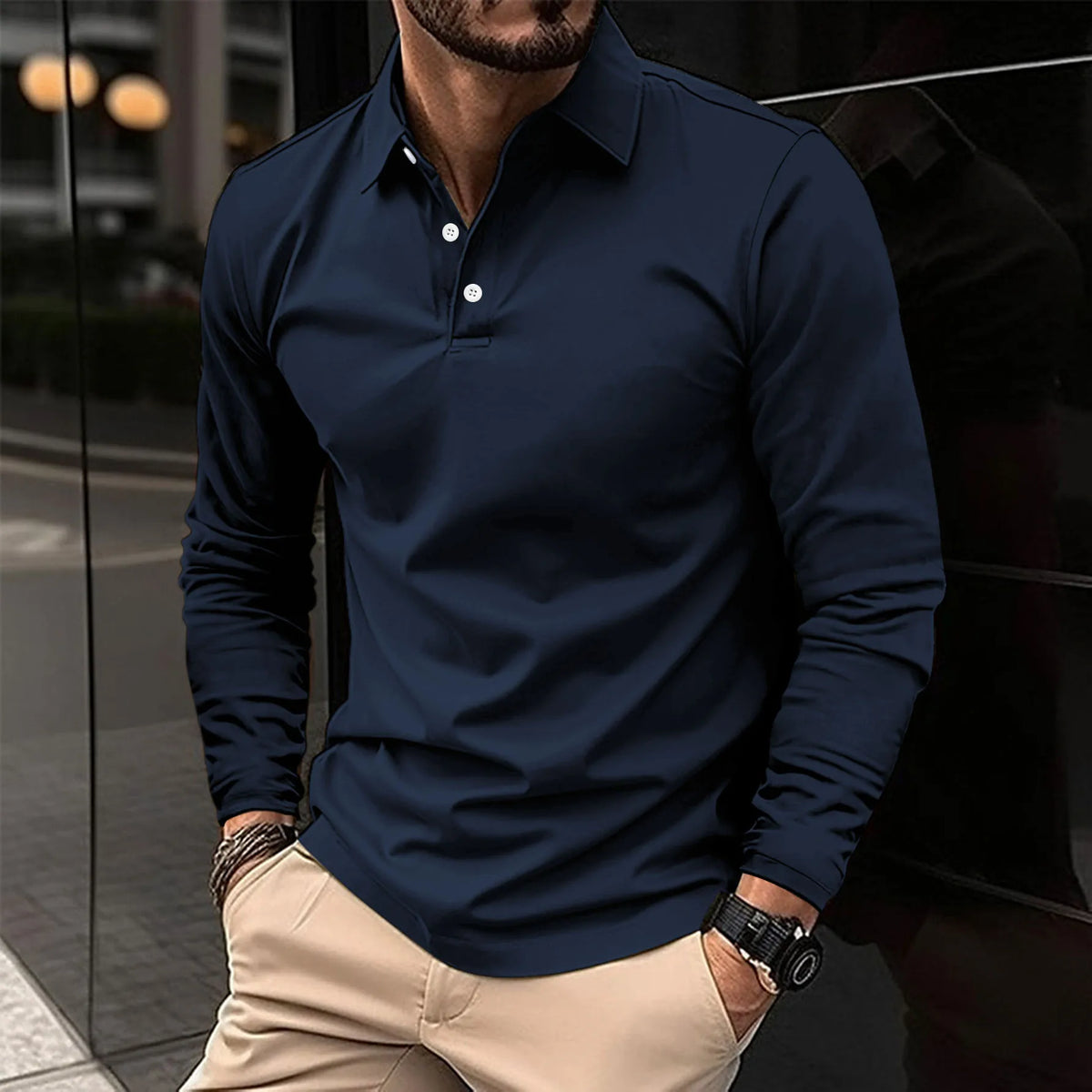 VALENTINI™ | Camicia a maniche lunghe con colletto