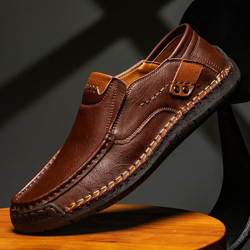 VALENTINI™ | Mocassini slip-on in pelle lucida