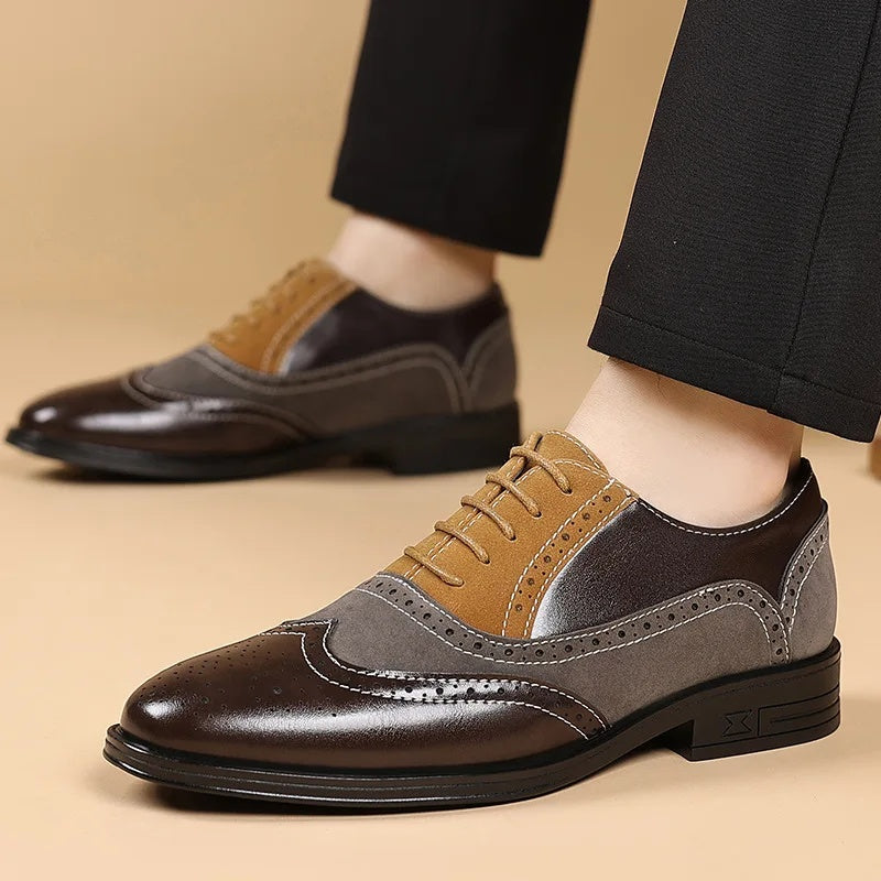 VALENTINI™ | SCARPE STRINGATE DA UOMO IN STILE BROGUE