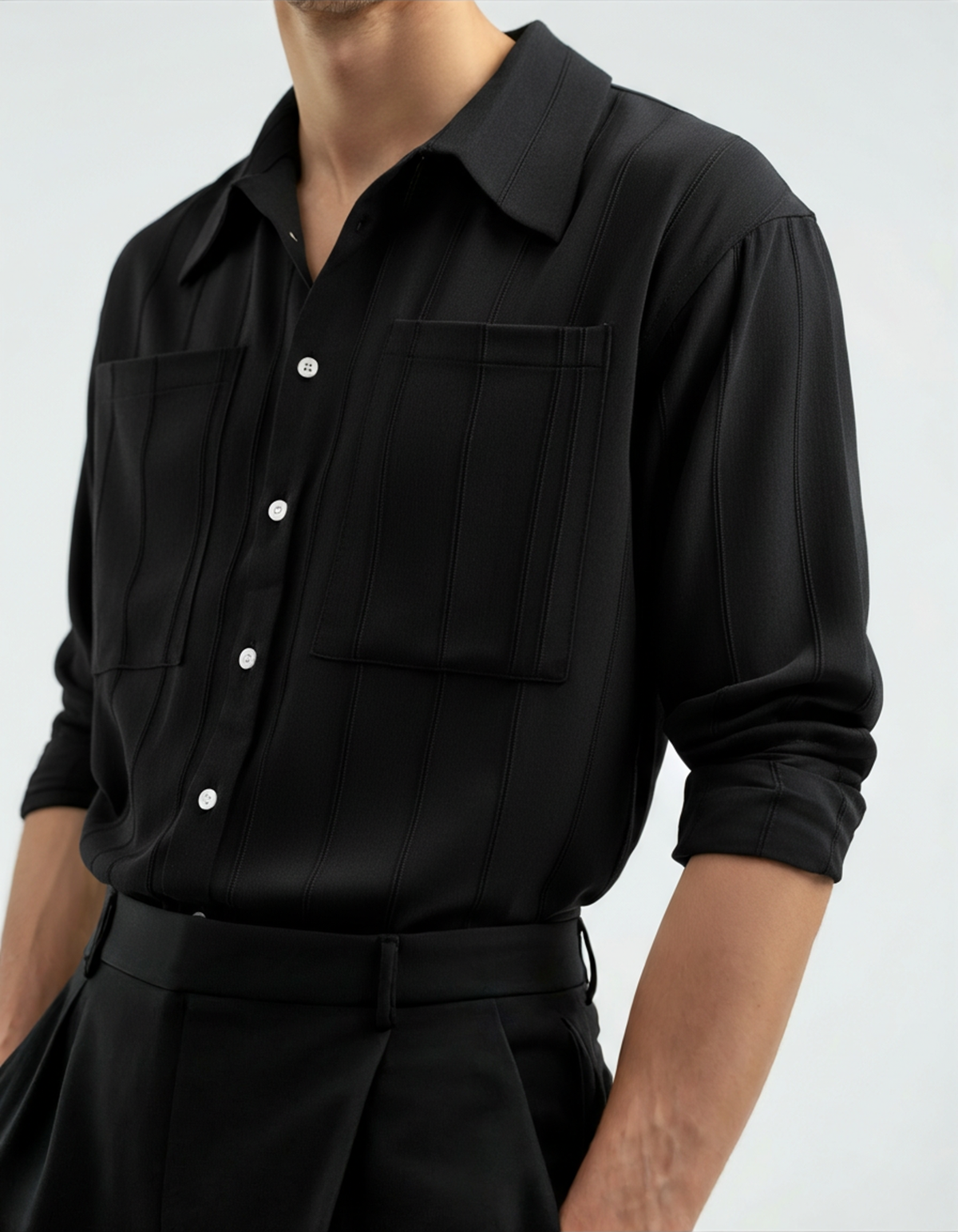 VALENTINI™ | Camicia testurizzata a coste