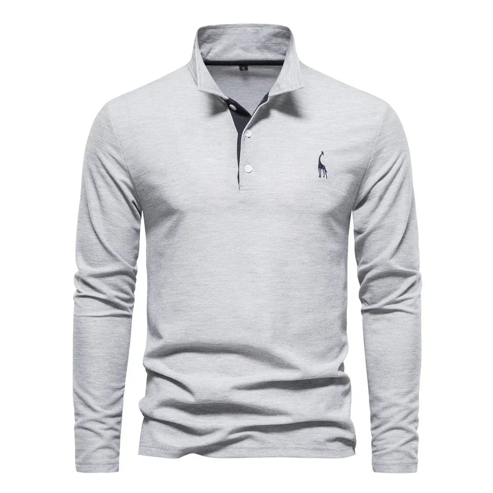 VALENTINI™ | Polo da uomo con logo di cervo