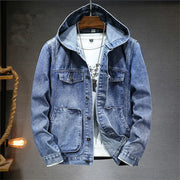 VALENTINI™ | Felpa con cappuccio in denim retrò