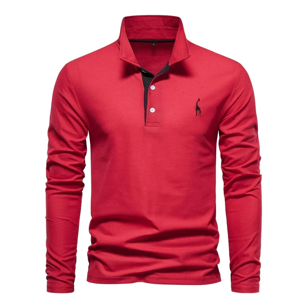 VALENTINI™ | Polo da uomo con logo di cervo