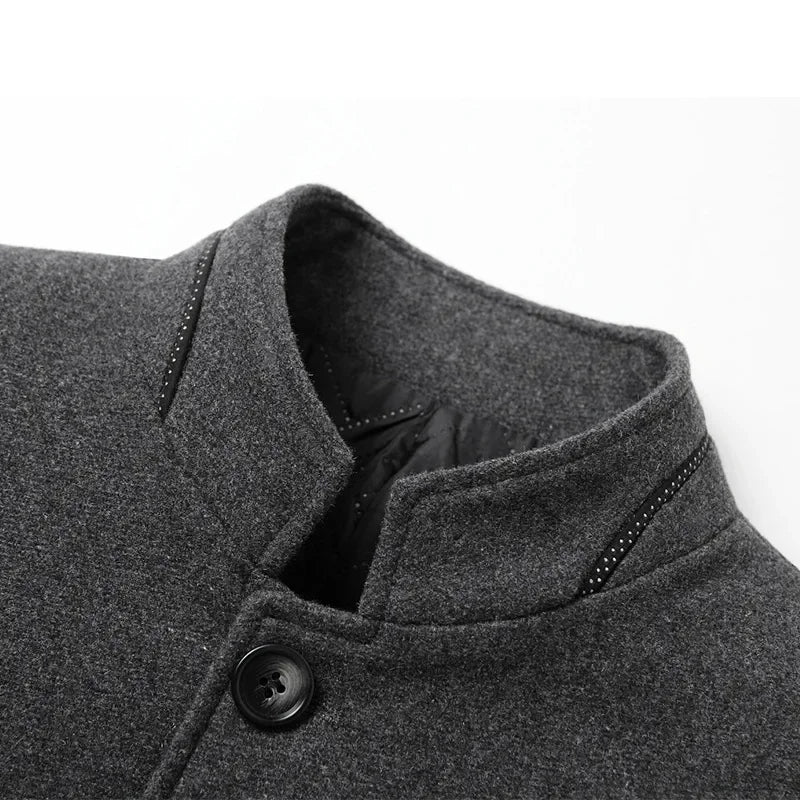 VALENTINI™ | Cappotto lungo in lana al tatto per uomo
