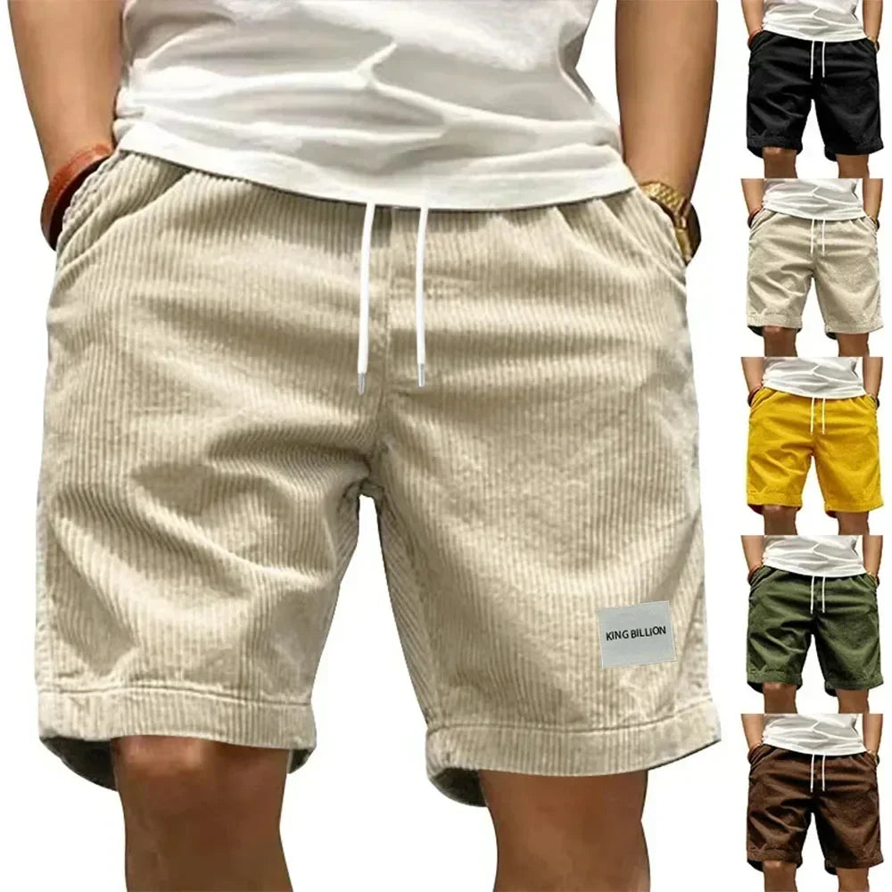 VALENTINI™ | Shorts cargo in velluto a coste retrò