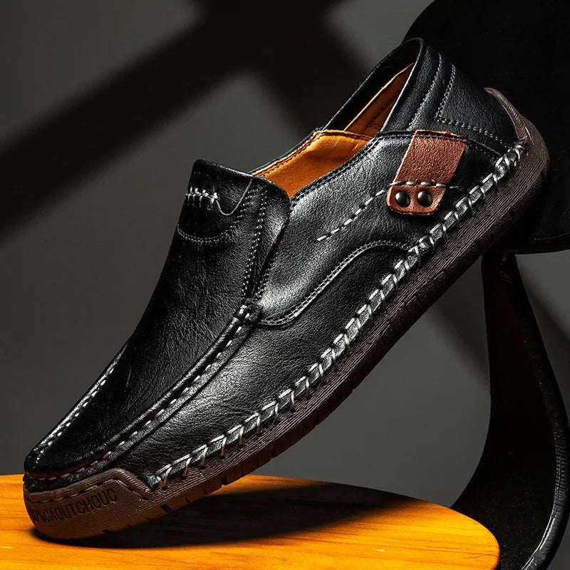 VALENTINI™ | Mocassini slip-on in pelle lucida