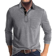 VALENTINI™ | Polo a maniche lunghe con tasca