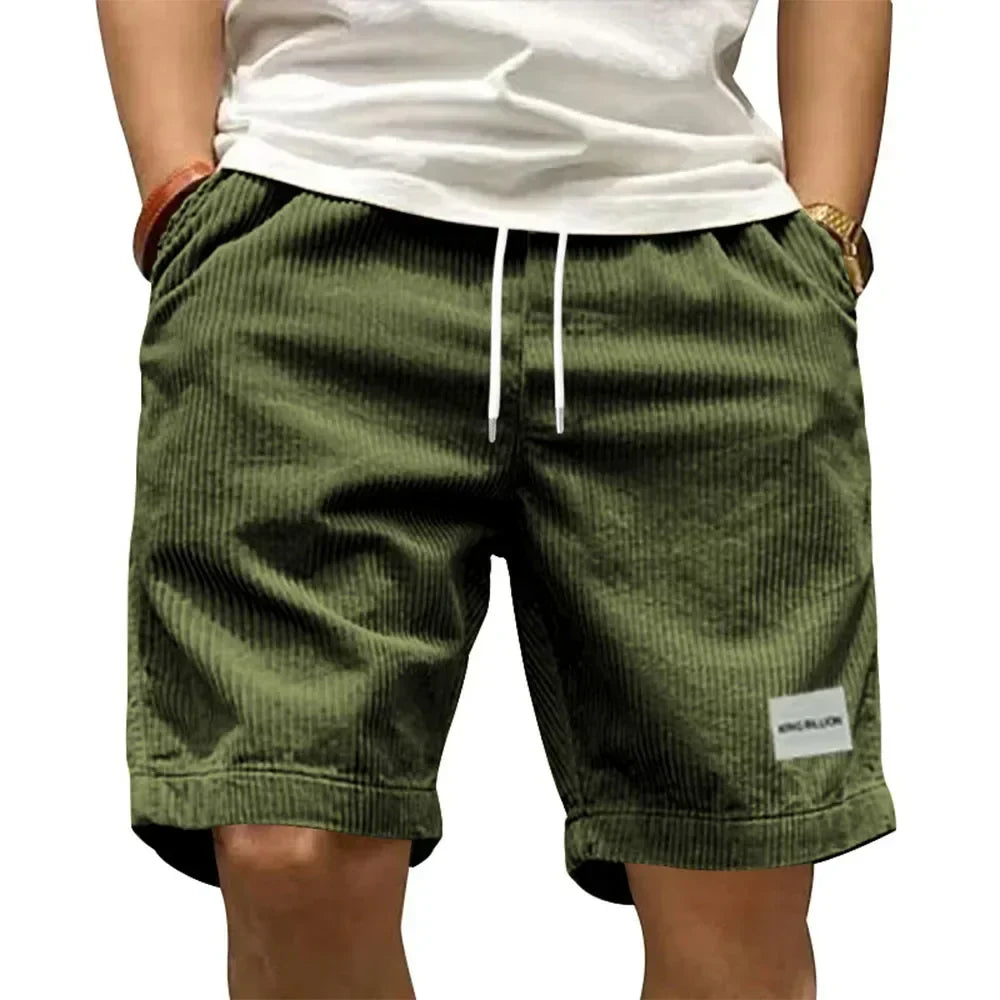 VALENTINI™ | Shorts cargo in velluto a coste retrò
