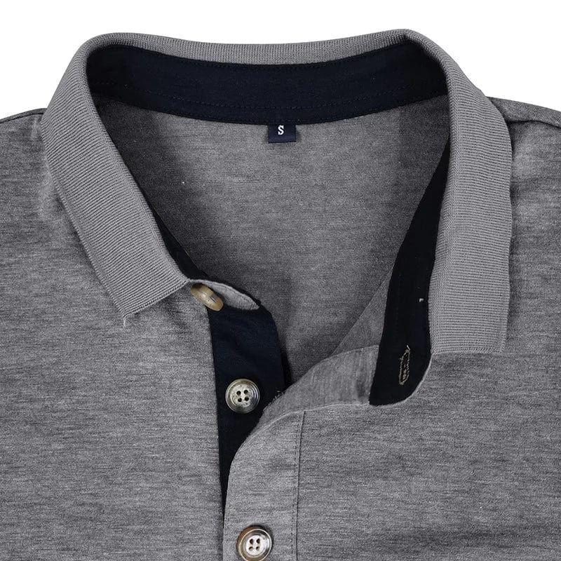 VALENTINI™ | Polo a maniche lunghe con tasca