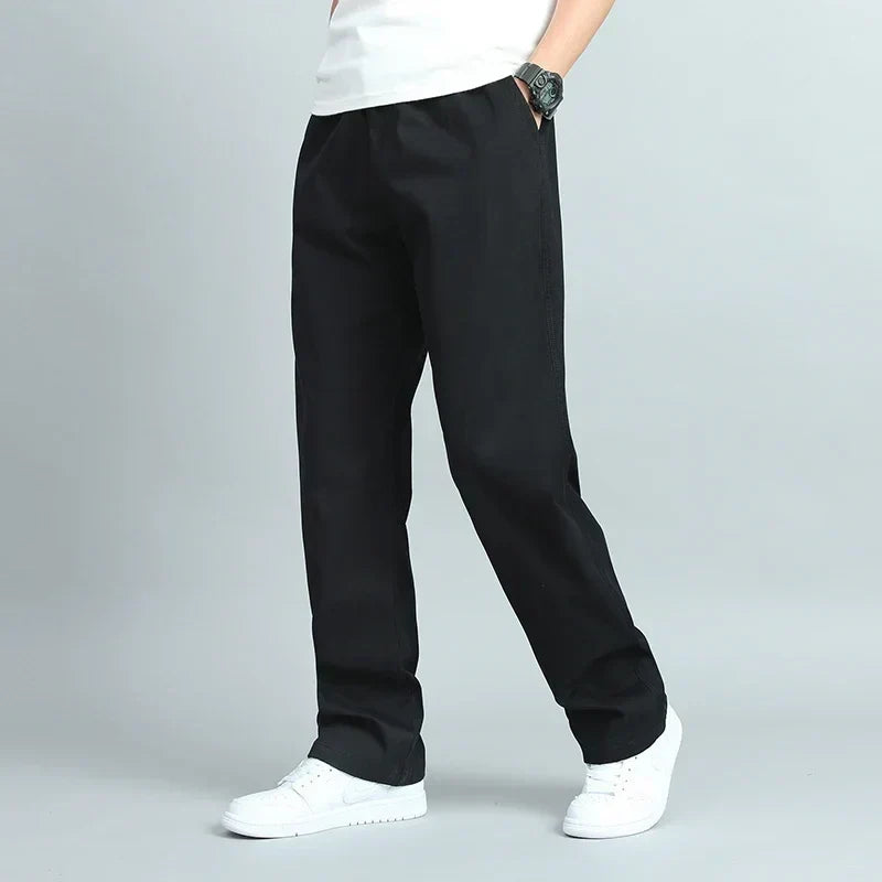 VALENTINI™ | Pantaloni in cotone a gamba dritta