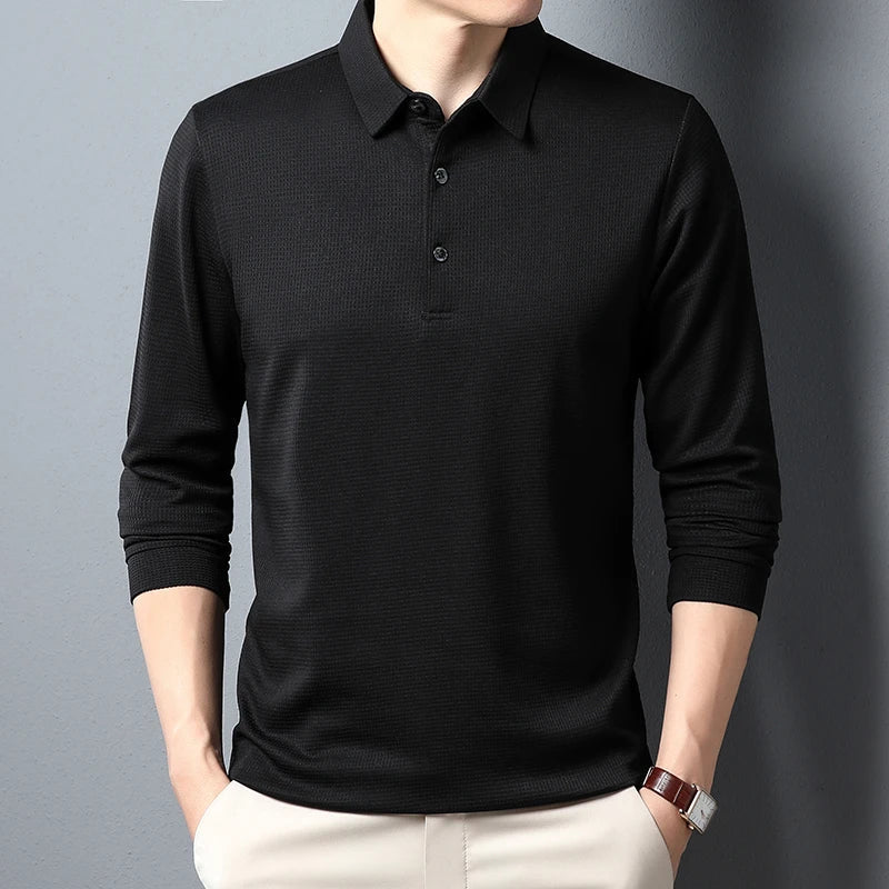 VALENTINI™ | Polo in maglia a maniche lunghe