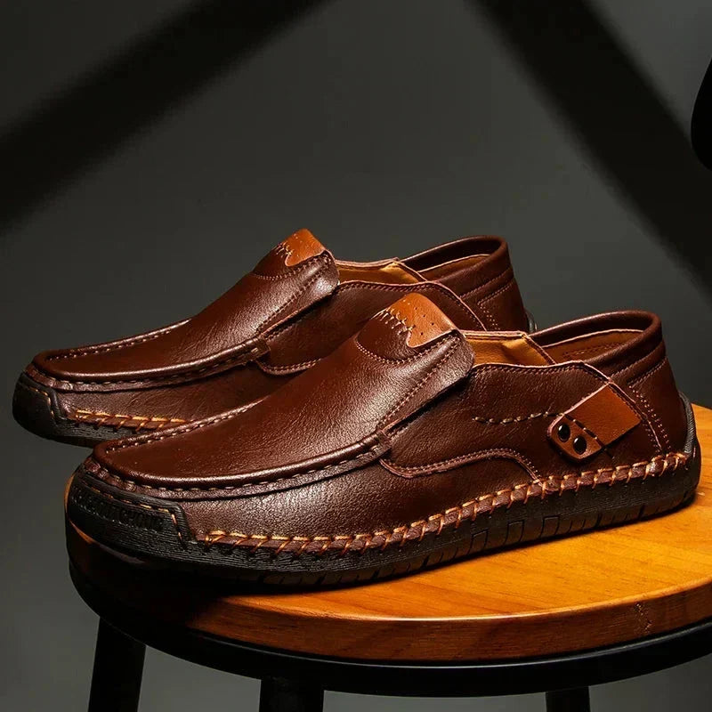 VALENTINI™ | Mocassini slip-on in pelle lucida