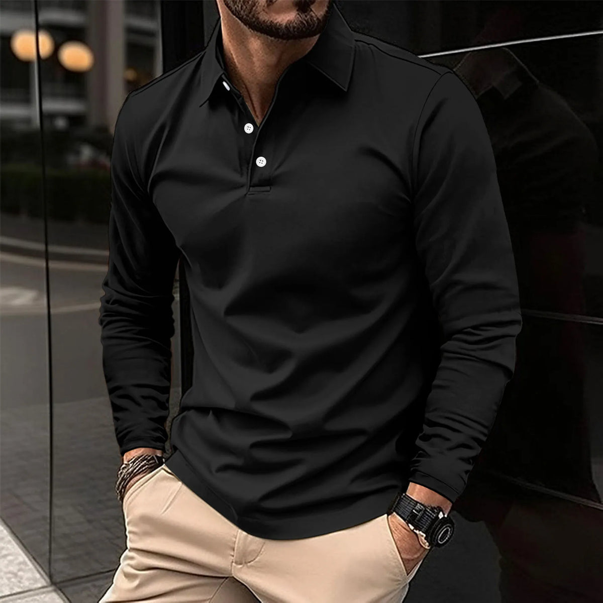 VALENTINI™ | Camicia a maniche lunghe con colletto